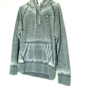 Tutu Tun Pullover Hoodie Distressed Gray Sweatshirt Fishing Coastal J. America S